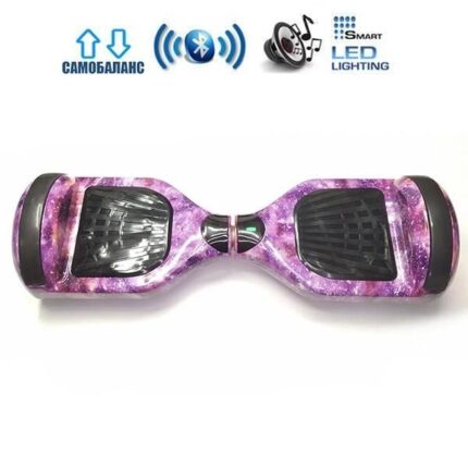 Гіроборд Elite Lux Premium +Autobalance 6.5" Рожевий космос Pink cosmos