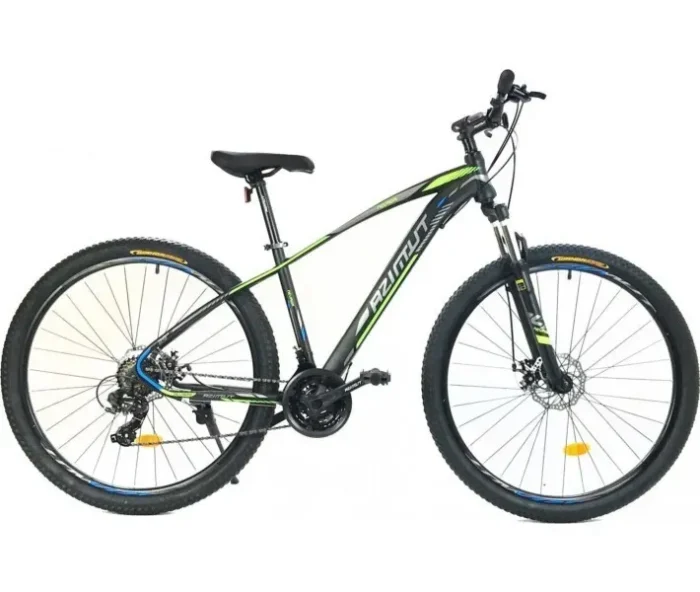 Гірський велосипед Azimut Nevada 27.5″ GFRD рама 17, Чорно-зелений Black-green