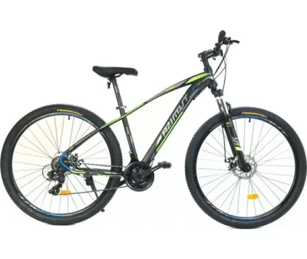 Гірський велосипед Azimut Nevada 29″ FRD рама 17, Чорно-зелений Black-green