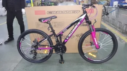 Велосипед Crosser Girl XC-100 26″ рама 17, Чорно-рожевий Black-pink