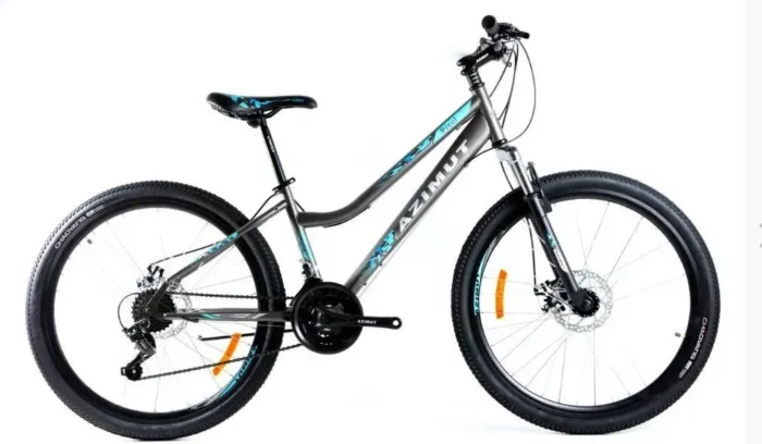 Велосипед Azimut Pixel 24″ GFRD рама 12, Сіро-синій Gray-blue